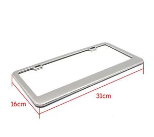 Custom Matte Aluminum License <b>Frame</b> With Screw Caps, Black Car Licenses Plate Covers Holders for Us Vehicles - Product Image 3