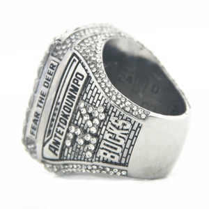 Linghu 2021 personnalisé hommes jeunesse sport basket-ball réplique anneaux affichage <span class=keywords><strong>boîte</strong></span>-cadeau classique avec <span class=keywords><strong>Milwaukee</strong></span> Bucks championnat - Product Image 6