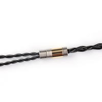 NICEHCK Black Cat 4.4 MMCX 0.78mm QDC 2Pin alliage de zinc cuivre imbibé d'huile fil de mise à niveau câble d'écouteur pour TANGZU FUDU IEM