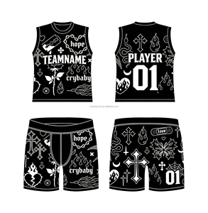 Hoodie Kompresi Tanpa Lengan Desain Khusus FQ Faith Cross 7 on 7 untuk Remaja, Set Sepak Bola Bendera Kristen 7v7 Motif Es Krim - Product Image 3