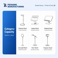 Support de tablette roulant L68S au design élégant pour routine de soin de la peau, bras long flexible en métal stable, nouveau support mobile