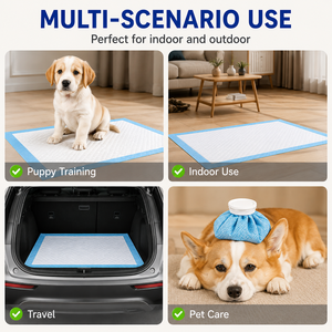 Almohadillas de Entrenamiento Desechables Personalizadas para Perros, Almohadillas Superabsorbentes de 5 Capas a Prueba de Fugas para Cachorros, Almohadillas para Orina de Mascotas OEM - Product Image 3