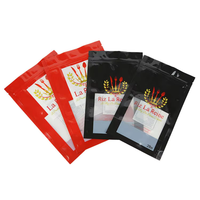 Pochette refermable holographique personnalisée avec fenêtre transparente pour l'emballage de riz, de snacks et d'aliments