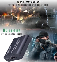 Carte de capture vidéo HDMI 4K en gros avec sortie en boucle 1080P, captureur audio-vidéo USB 2.0 pour le streaming de jeux en direct et l'enregistrement OBS