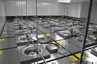 Unidad de filtro de ventilador FFU de purificación de alta eficiencia de acero inoxidable ahorrador de energía de 220W para laboratorios