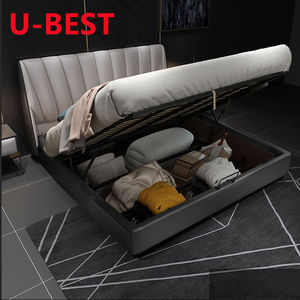 Ensemble de chambre à coucher américain en bois massif, cadre de lit de luxe, lit Lit Cama Yatak Letto Letti Bedden, mobilier de chambre à coucher, sommier, lit double, meubles en bois - Product Image 3