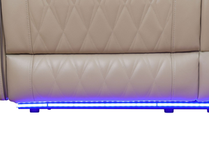 <b>Living</b> Room Hotel Convertible Leather Sectional Sofa Set with <b>U</b>-Shape Recliner - Product Image 3