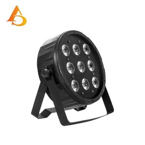 Luz LED Par de 9 piezas y 12W para iluminación de escenario, RGBW 4 en 1, de plástico, precio de fábrica - Product Image 3