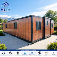 Maison conteneur préfabriquée extensible de 78 m² (40 pieds) résistante aux séismes de niveau 8, 3 chambres, 2 salles de bain, maison en acier imperméable, villa, cabane