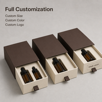 Boîtes d'emballage pour bouteilles d'huiles essentielles, impression personnalisée sous marque privée, finition mate, ruban de tirage, vente en gros directe usine