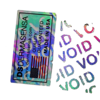 Autocollants holographiques 3D en vinyle, étiquettes adhésives, découpées, Logo personnalisé, sécurité, résistantes à l'eau, 1 pièce