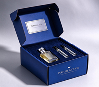 Boîte cadeau de luxe personnalisée pour parfum, avec insert en éponge de velours, boîte d'emballage de parfum avec logo personnalisé imprimé