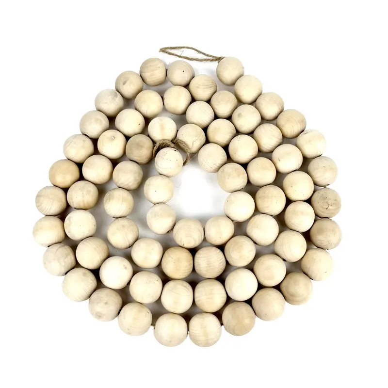Oversized Round Wood Beads DIY Decoration Gift Beaded Home Decoration Wood Beads