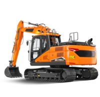 Prix Réduit – Engin de Terrassement DX140LC-7K, Excavatrice Compacte sur Chenilles DEVELON de 14 Tonnes et 0,51 m³ pour le Dragage de Rivières et les Projets de Zones Humides