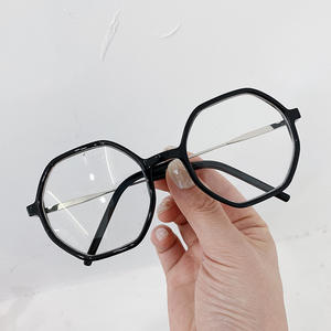 Qianai – montures de lunettes hexagonales irrégulières pour hommes, monture complète, lentilles Ac, Anti Uv, Anti lumière bleue, tendance de la mode O4 8919 - Product Image 4