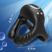 Anneau de massage vibrant télécommandé Barugo Locking Ring APP pour hommes, modèle AL946593952495, masseur portable Dongguan