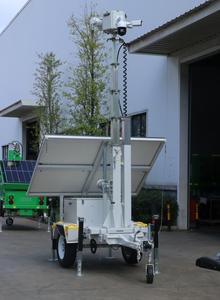 4G 5G Industrial Starlink Mobile CCTV Trailer Hybrid <b>Solar</b> Tower Charger VTS2P High Mast <b>Camera</b> Ground Mounting MPPT Controller - Product Image 3