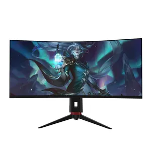 Moniteur à écran incurvé de 34 pouces 165 Hz 4k 3440*1440 16:9 Moniteur de jeu avec lumière respiratoire