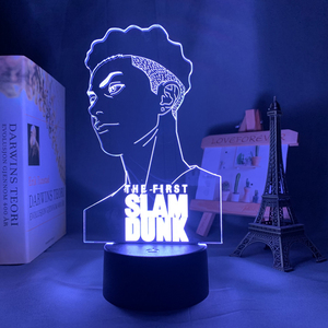 Lampe de nuit LED 3D à illusion optique Slam <span class=keywords><strong>Dunk</strong></span> en acrylique, décoration pour chambre à coucher <span class=keywords><strong>et</strong></span> salle de jeux, changeant de couleur, cadeau d'anniversaire - Product Image 6
