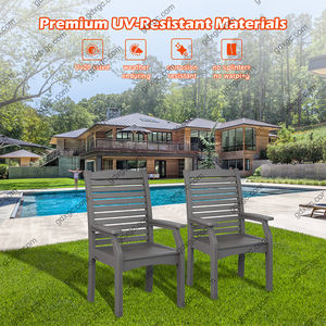 Chaises <span class=keywords><strong>Adirondack</strong></span> en bois recyclé durable et d'extérieur <span class=keywords><strong>Fauteuil</strong></span> imperméable pour hôtels, fermes, villas, cours intérieures - Product Image 1