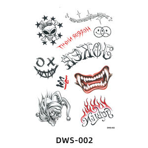 Venta al por mayor de nuevos materiales fiesta impermeable tatuaje pegatina calabazas fantasmas y monstruos Halloween tatuaje temporal - Product Image 3