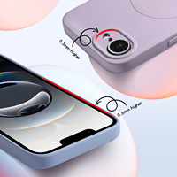 Coque de téléphone personnalisable en silicone liquide antichoc avec microfibre douce pour iPhone E 13 Pro Max, coque de téléphone en microfibre douce
