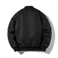 Veste bomber en nylon pour homme sur mesure, veste de sport d'hiver épaisse pour l'extérieur, fermeture éclair, patchs brodés, utilisation décontractée en avion