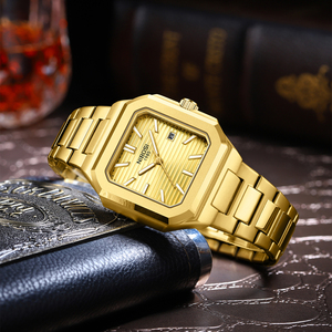 นาฬิกาข้อมือผู้ชาย รุ่นคลาสสิค 2689 ขนาด 43 มม. แฟชั่นธุรกิจ สายสแตนเลส หน้าปัดควอตซ์เซี่ยงไฮ้ กระจกอัลลอย - Product Image 5