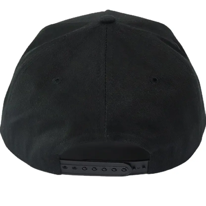 Hot sell 5 panel cotton water-resi baseball hats sports gym hat for men outside snap back caps black custom color cap