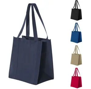 YiLin não tecida alta capacidade shopping bag com imagem do logotipo personalizado Reutilizável e dobrável shopping bag