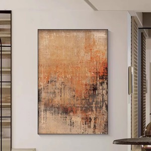 Wholesale Minimalist Abstract Canvas <strong>Print</strong> Painting Heavy Texture <strong>Neutral</strong> Wall Art for Hotel Villa Decor - Product Image 2