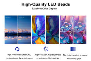 Écran LED d'intérieur UHLED P0.78 P0.93 P1.25 600x337.5mm 16:9, panneau d'affichage LED COB pour mur vidéo de micro-église - Product Image 2