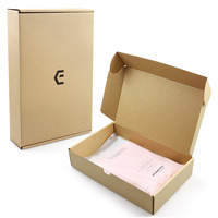 Boîtes d'expédition brunes recyclées, boîtes à courrier ondulées pour vêtements, e-commerce, vente au détail