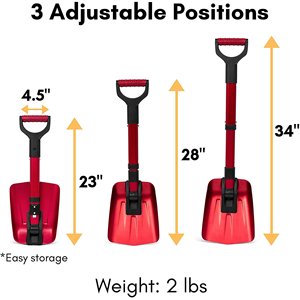 <span class=keywords><strong>Pelle</strong></span> <span class=keywords><strong>à</strong></span> <span class=keywords><strong>neige</strong></span> <span class=keywords><strong>pliable</strong></span> d'urgence en aluminium de 34 pouces avec poignée en D, légère, couleur/logo personnalisable pour <span class=keywords><strong>voiture</strong></span> et camping - Product Image 6