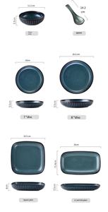 Service <span class=keywords><strong>de</strong></span> table <span class=keywords><strong>pour</strong></span> <span class=keywords><strong>8</strong></span> <span class=keywords><strong>personnes</strong></span>, ensemble <span class=keywords><strong>de</strong></span> plats et <span class=keywords><strong>de</strong></span> bols bleus, <span class=keywords><strong>vaisselle</strong></span> en porcelaine, ensembles <span class=keywords><strong>de</strong></span> <span class=keywords><strong>vaisselle</strong></span> <span class=keywords><strong>de</strong></span> cuisine élégants - Product Image 5