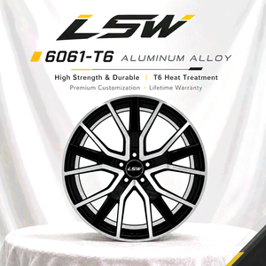 ล้อแม็กซ์ LS8090Wholesale น้ำหนักเบา ผลิตตามสั่ง สำหรับรถยนต์ 5x112 5x114.3 5x120 ขนาด 18-24 นิ้ว แบบ Monoblock สำหรับรถ SUV และรถยนต์สมรรถนะสูง - Product Image 4