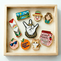 Broches personnalisées pour vêtements, badges métalliques avec logo, épingles en émail dur ou souple, épingles de revers décoratives
