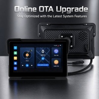 Mise à jour OTA en ligne, version WiFi Android 13.0, 7 pouces, CarPlay sans fil universel, Android Auto, GPS externe, GPS moto