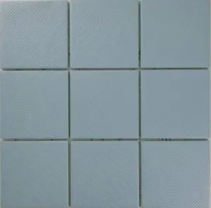 300*300 High Quality Parquet Oval Exterior Tiles Glass Mosaic Tile Sheets For Backsplash Kitchen light blue porcelain tiles