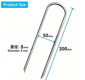 Galvanized Steel Spiral Pattern Outdoor Ground Pegs - Product Image 5
