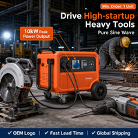 EONDRIVE 5000W Centrale Électrique Portable Industrielle Alternative au Générateur à Essence 5.12kWh IP54 Stockage d'Énergie pour l'Entretien Routier
