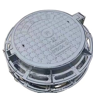 En124 dễ uốn sắt vuông cống Hố ga bìa với khóa màu đen Epoxy sơn tĩnh điện chống trộm - Product Image 5