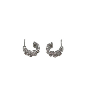 Ruitai S925 Sterling <b>Silver</b> <b>Huggie</b> Earrings White 925 <b>Silver</b> Everyday Wear - Product Image 5