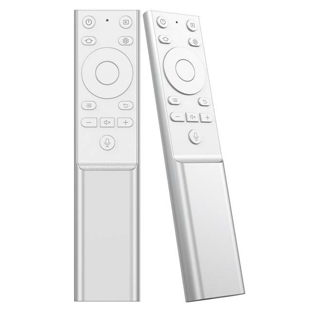 Silver Wing for Voice Remote | Fixed Code 15-Key Aluminum Alloy Smart Controller IR/BLE 10m Range for Home Electronics