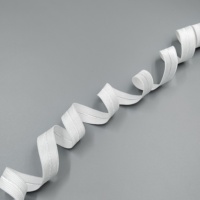 Bande élastique en Spandex/Nylon de 14 mm de large, marque White HH4K, modèle 50102S-14, couleur unie, avec logo personnalisé, pour bordure de vêtement.