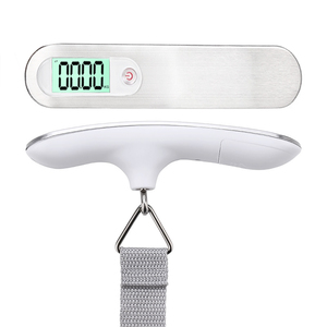 Basculas เครื่องชั่งน้ําหนักกระเป๋าเดินทางแบบดิจิตอลเครื่องชั่งอิเล็กทรอนิกส์ในครัวเรือนเครื่องชั่งน้ําหนักกระเป๋าเดินทาง 50KG มินิแขวนเครื่องชั่งน้ําหนักในครัวเรือนอัจฉริยะ - Product Image 4