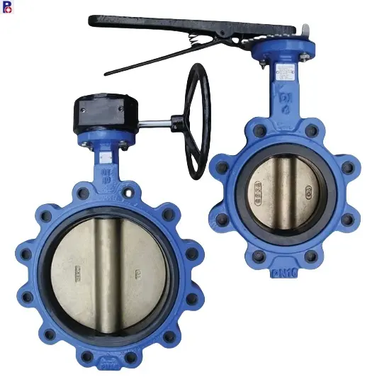 Ductile Iron Worm Gear Operated Lug Type EPDM/PTFE/NBR Lined Seat rubber seal lug type Butterfly Valve