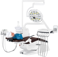 Système de caméra dentaire MedFruition monté sur chaise, 4K en option, zoom optique 30X, lumière chirurgicale LED pour clinique et enseignement en direct
