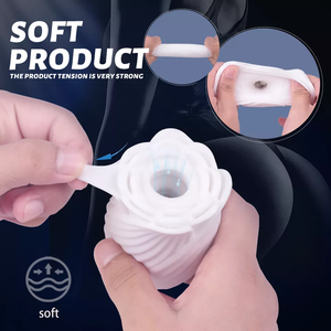 Cangkir Masturbasi Pria Rose, Pelatih Glans, Sensasi Lembut Realistis, Vagina Pussy Mainan Rose untuk Masturbasi Pria - Product Image 4