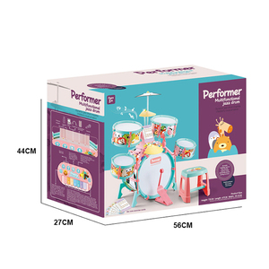 La Migliore Vendita Abs di Plastica Multifunzionale Alimentato a <span class=keywords><strong>Batteria</strong></span> per Bambini Play Set Drum Set con Karaoke - Product Image 2